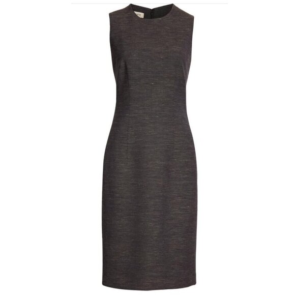 Lafayette 148 New York Womens Black Sleeveless Wool Blend Sheath Dress Sz 12 New - Picture 7 of 13